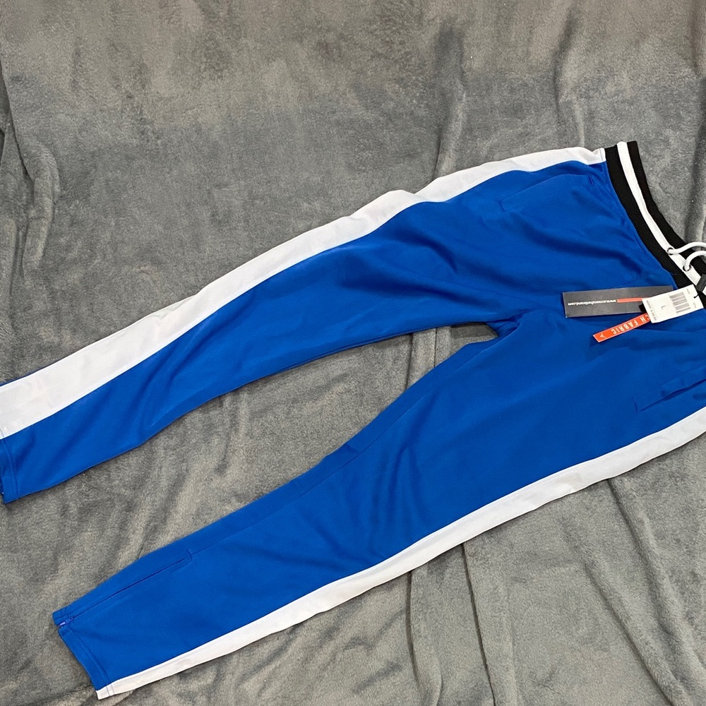 Men's Blue and White Joggers
